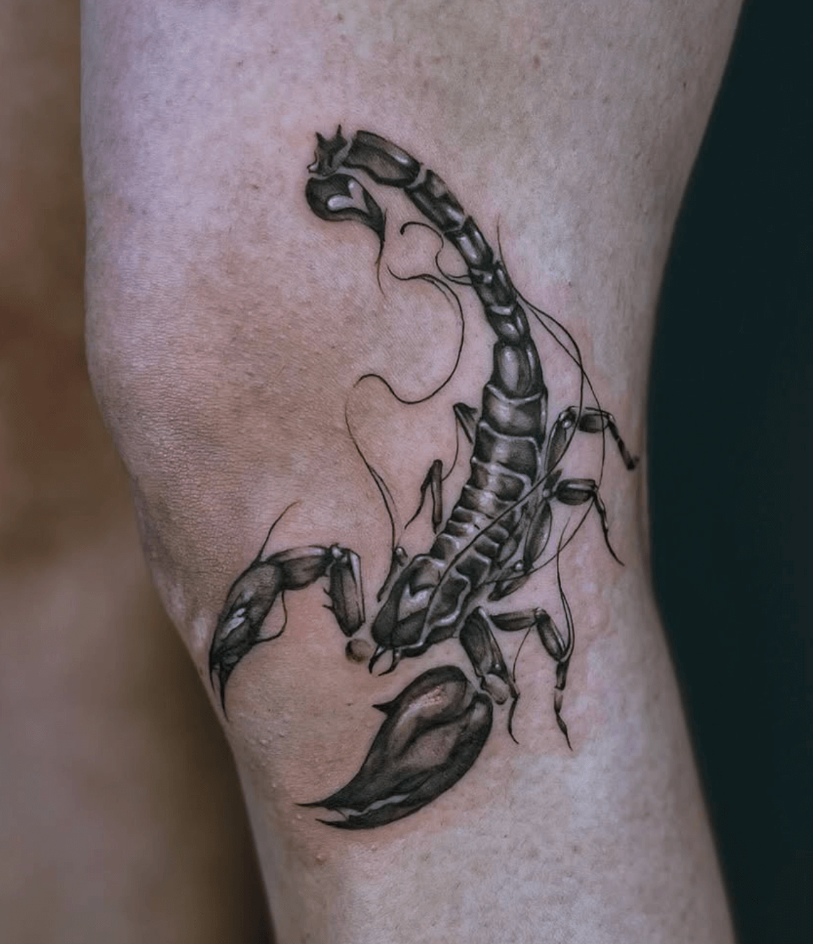 blackwork style tattoo by Dan