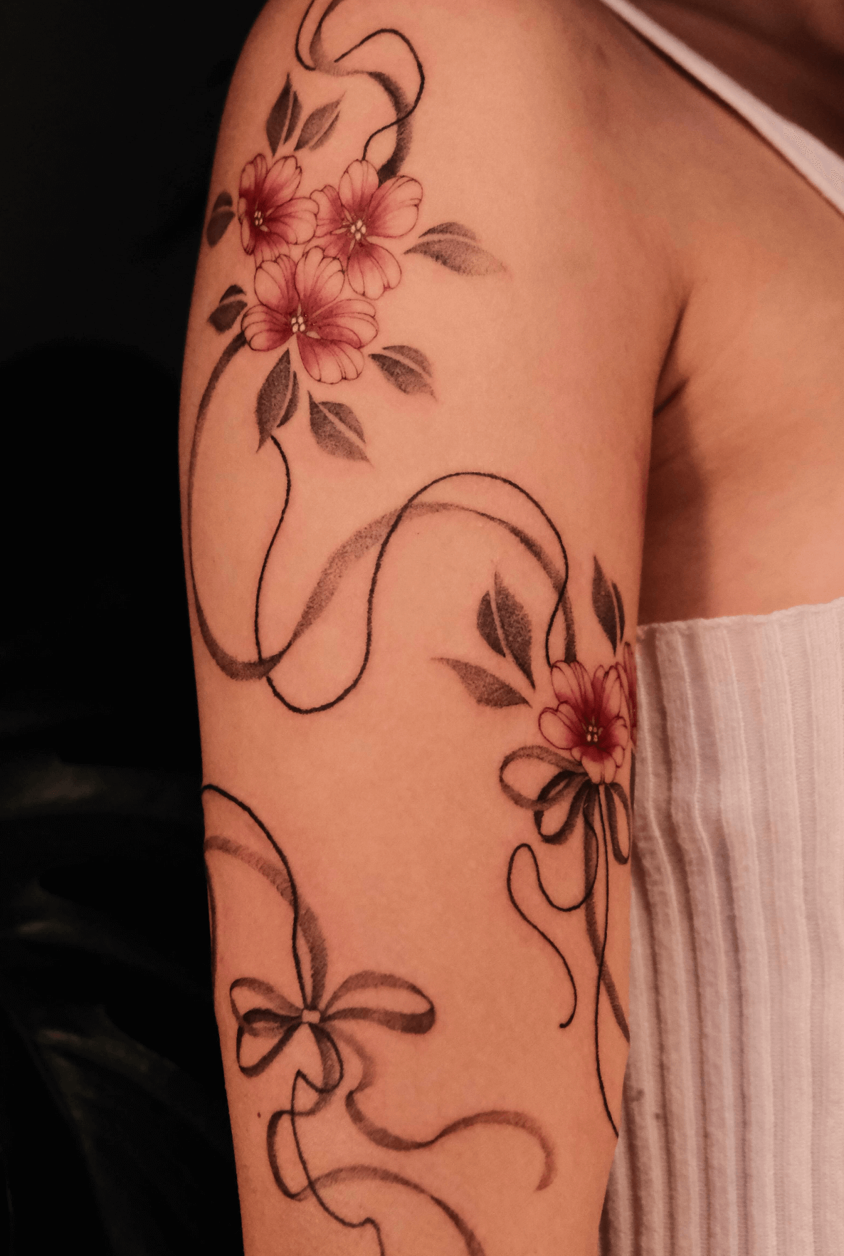 fine line style tattoo by Jo