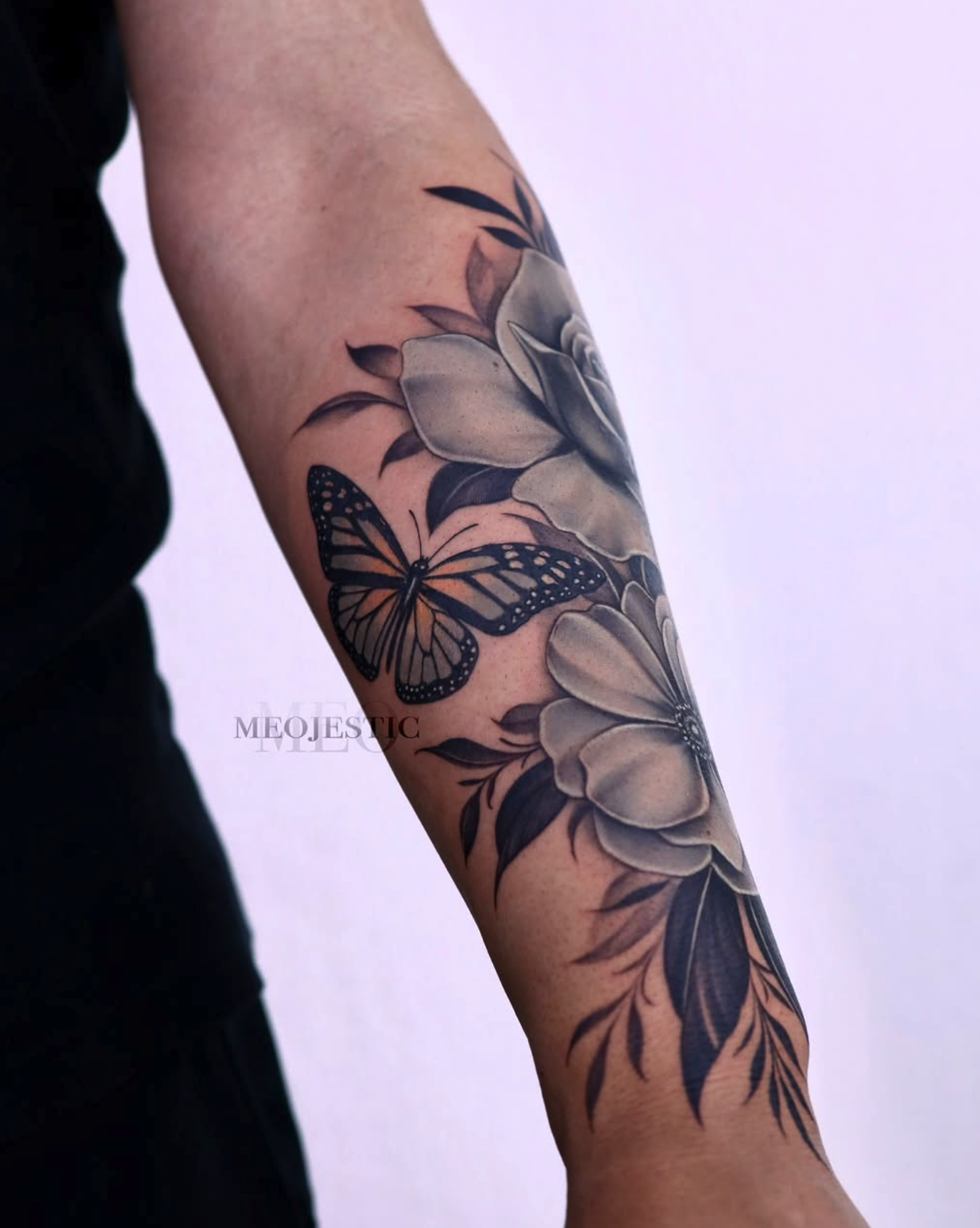 color realism style tattoo by Meo