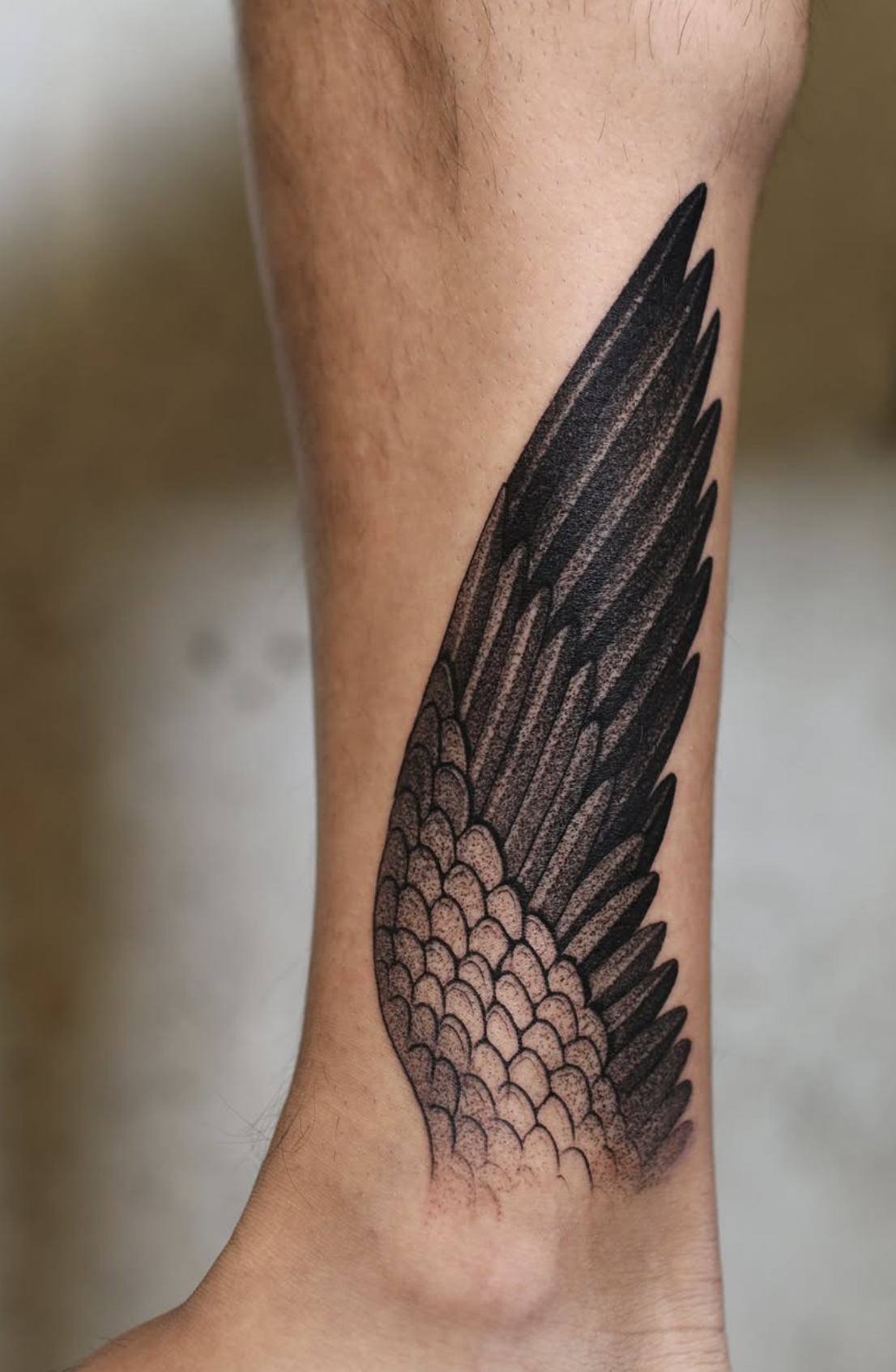 wing realistic style tattoo by Strokin Dark