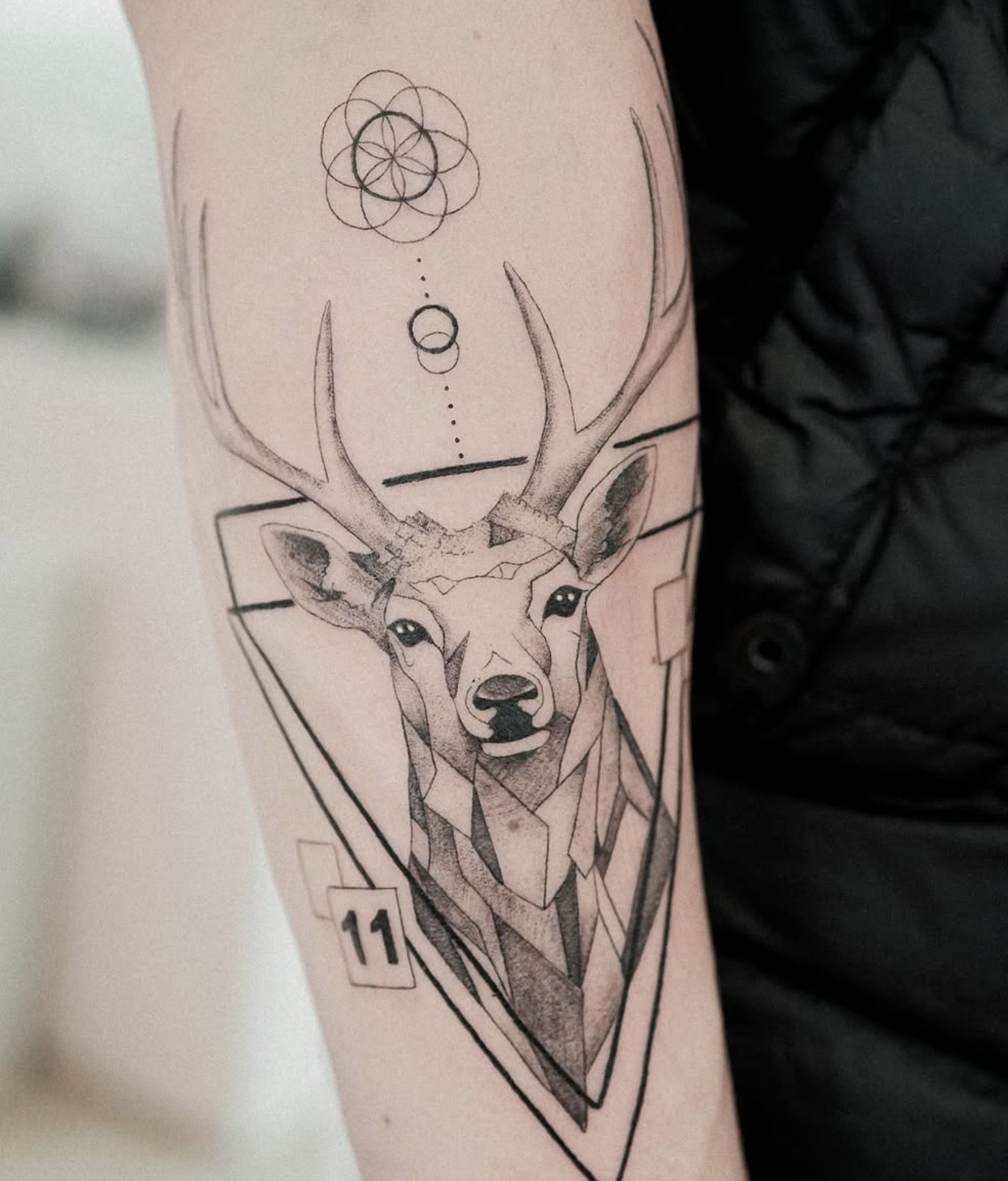geometric style tattoo by Niko