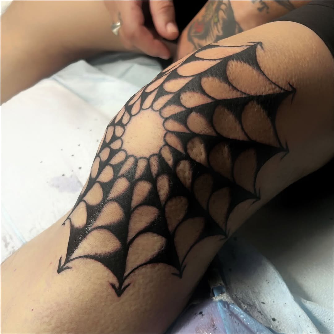 blackwork style tattoo by Sini PDC