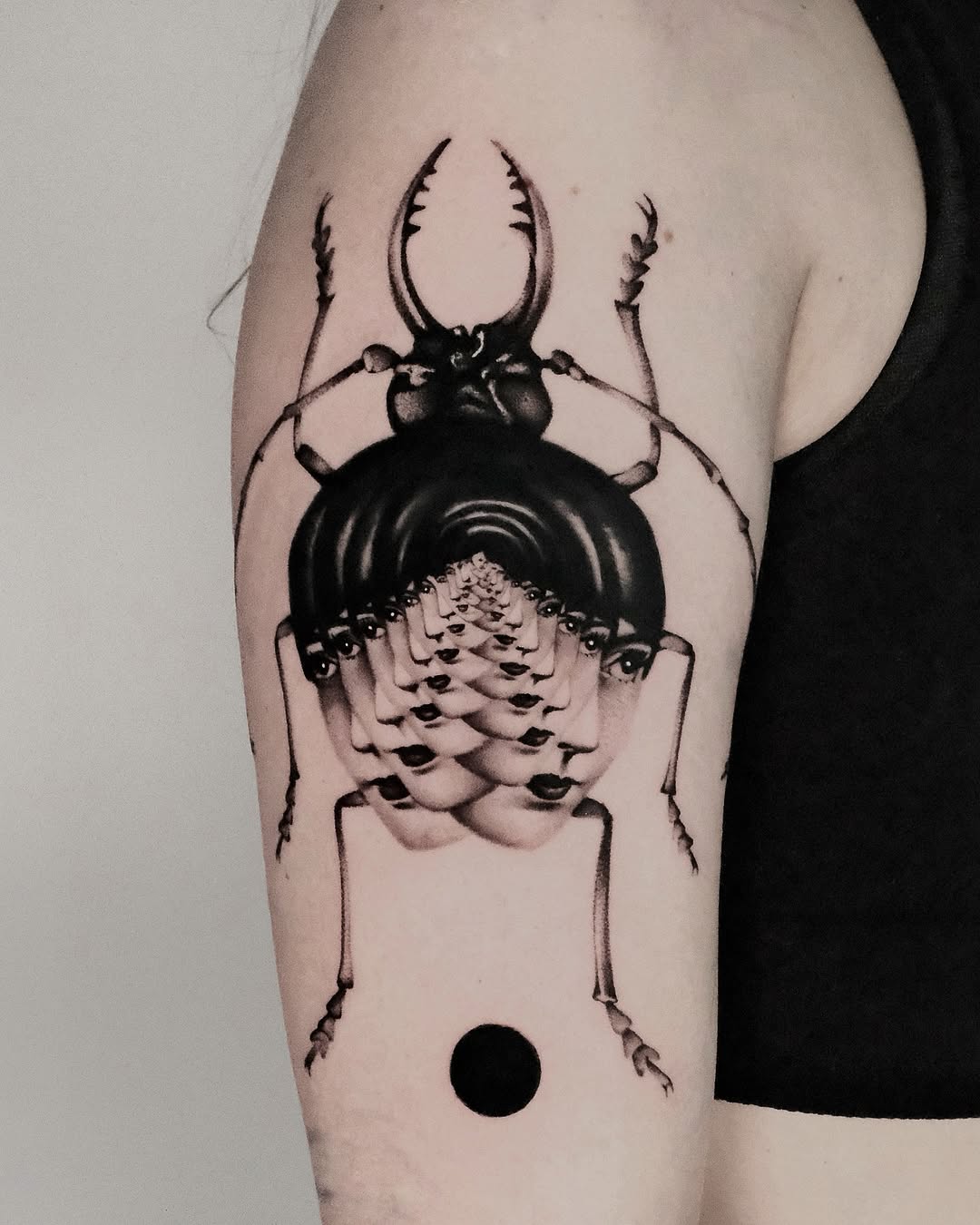 surrealism style tattoo by Matteo Nangeroni