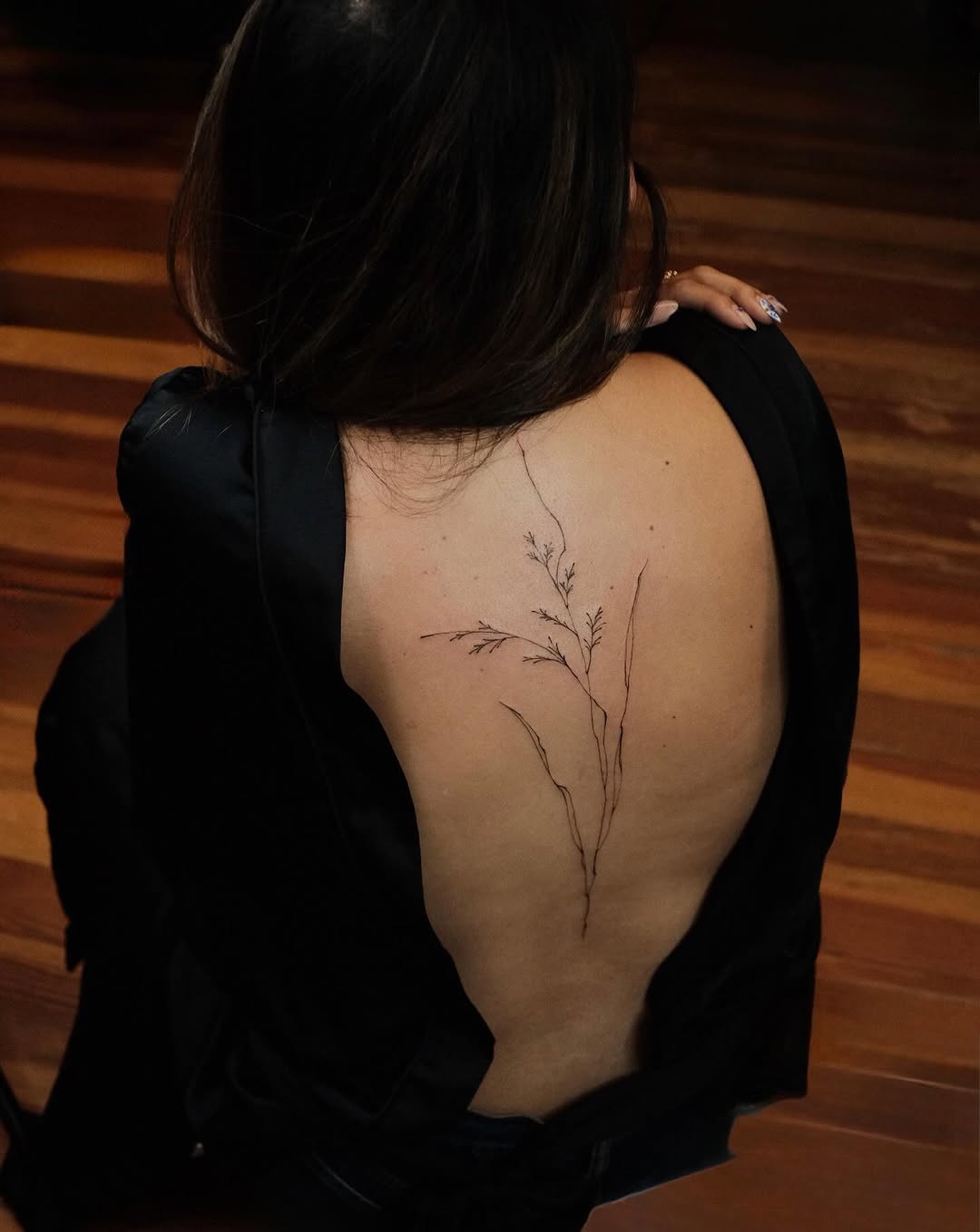 fine line style tattoo by Viktoria