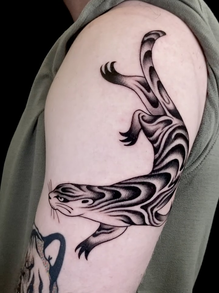 neo-traditional style tattoo by Erin OKeefe