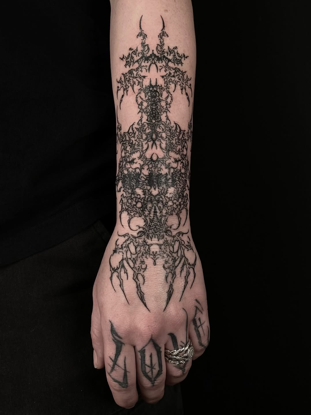 ornament and pattern blackwork style tattoo by Elizah