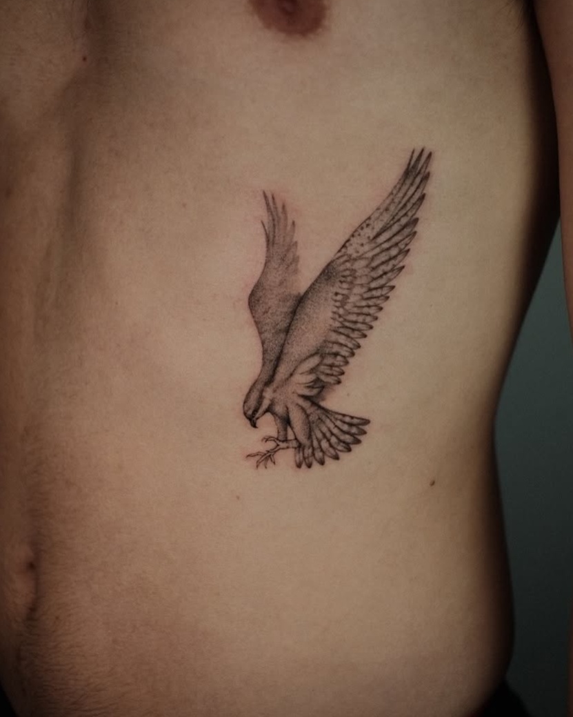 fine line style tattoo by Viktoria