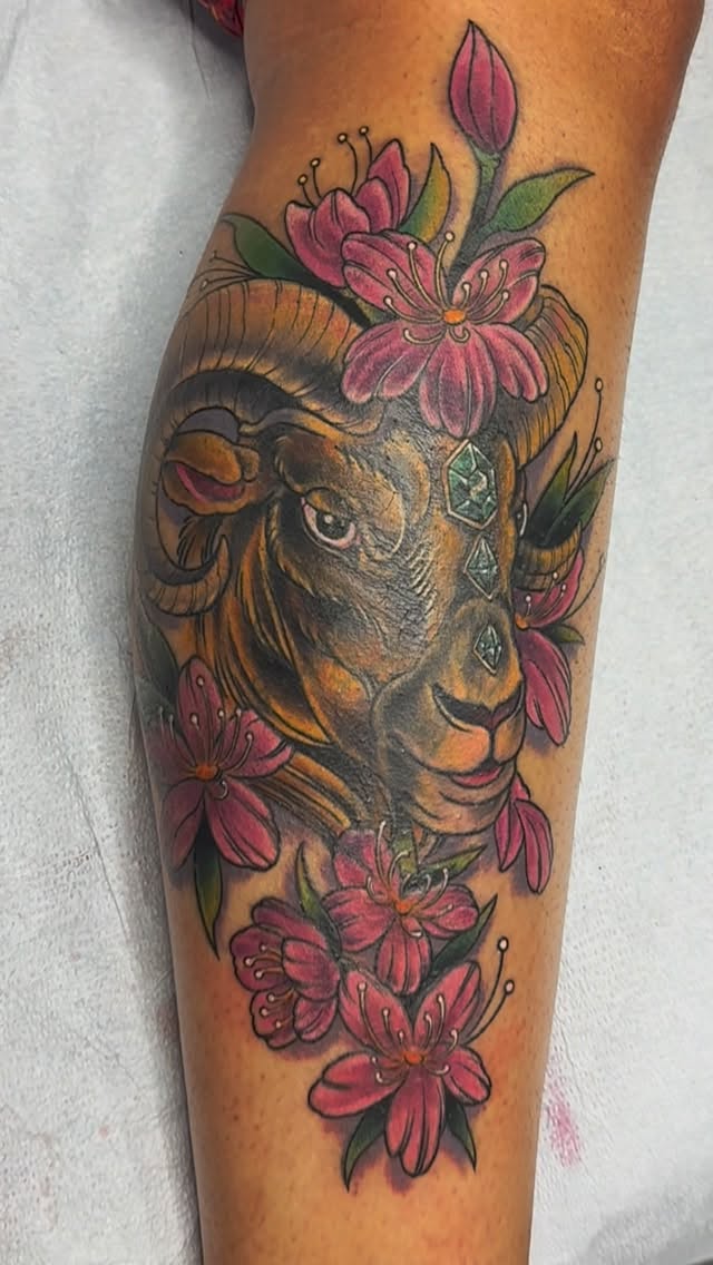 neo-traditional style tattoo by Joe Unknown
