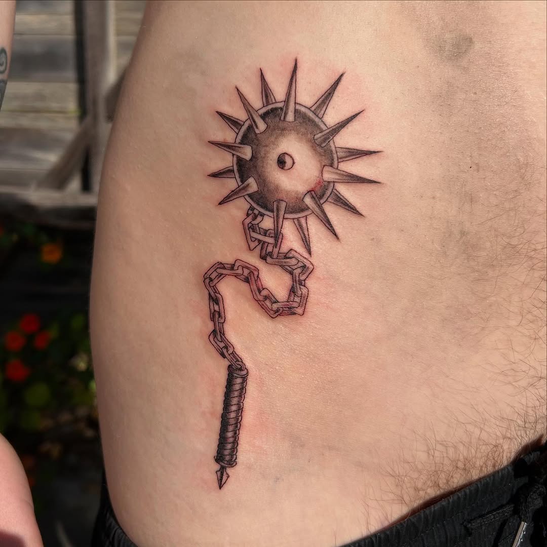 blackwork style tattoo by nana esguerra