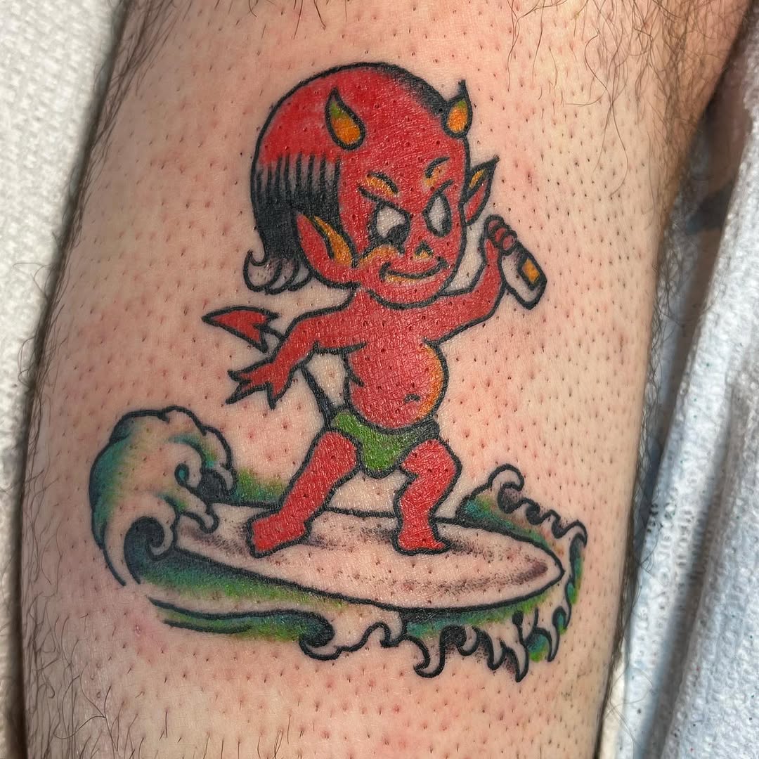 cartoon style tattoo by Taylor