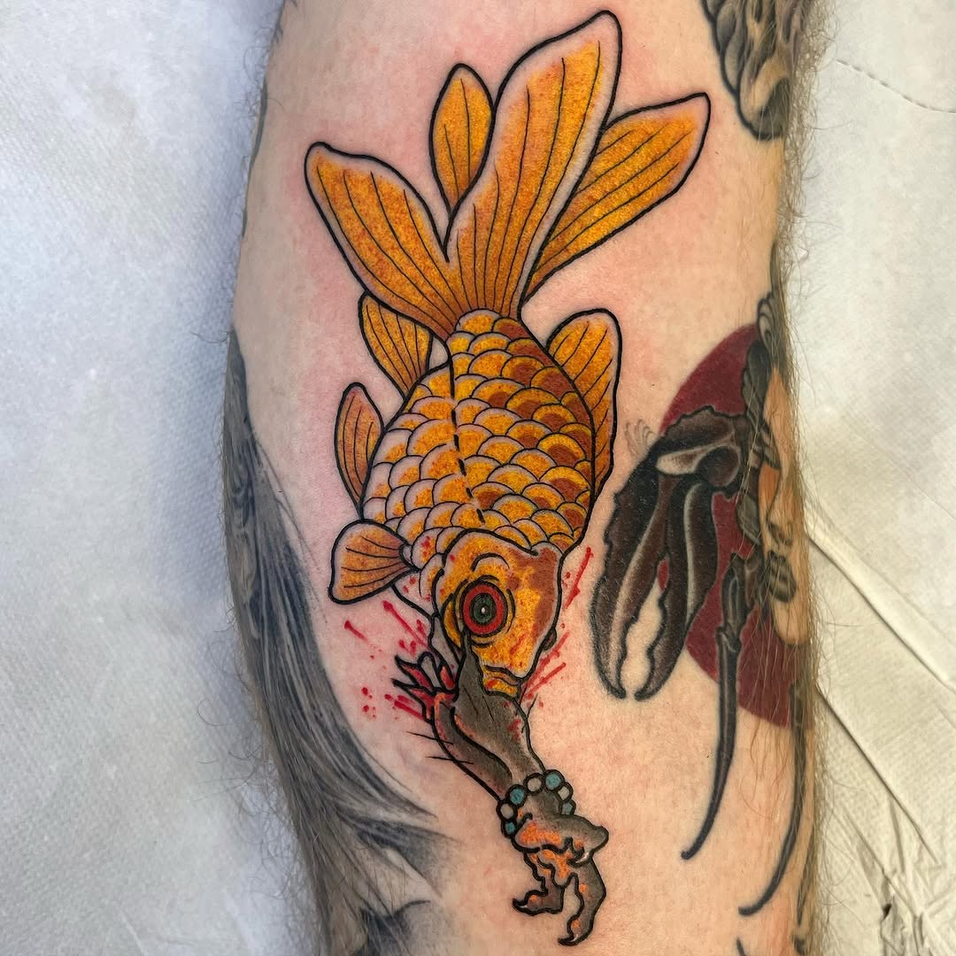 american traditional style tattoo by JAMIE AUGUST