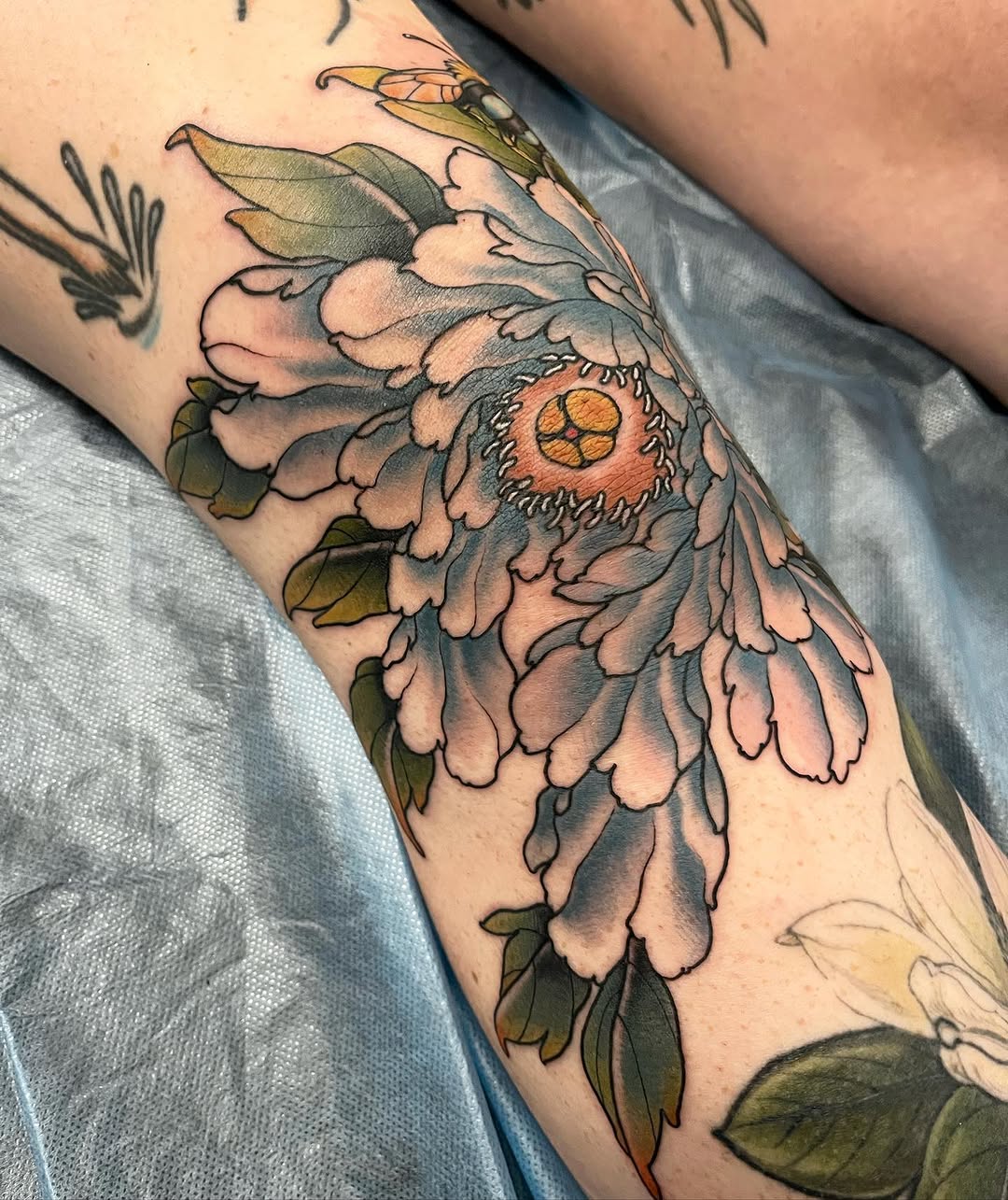 neo-traditional style tattoo by JAMIE AUGUST