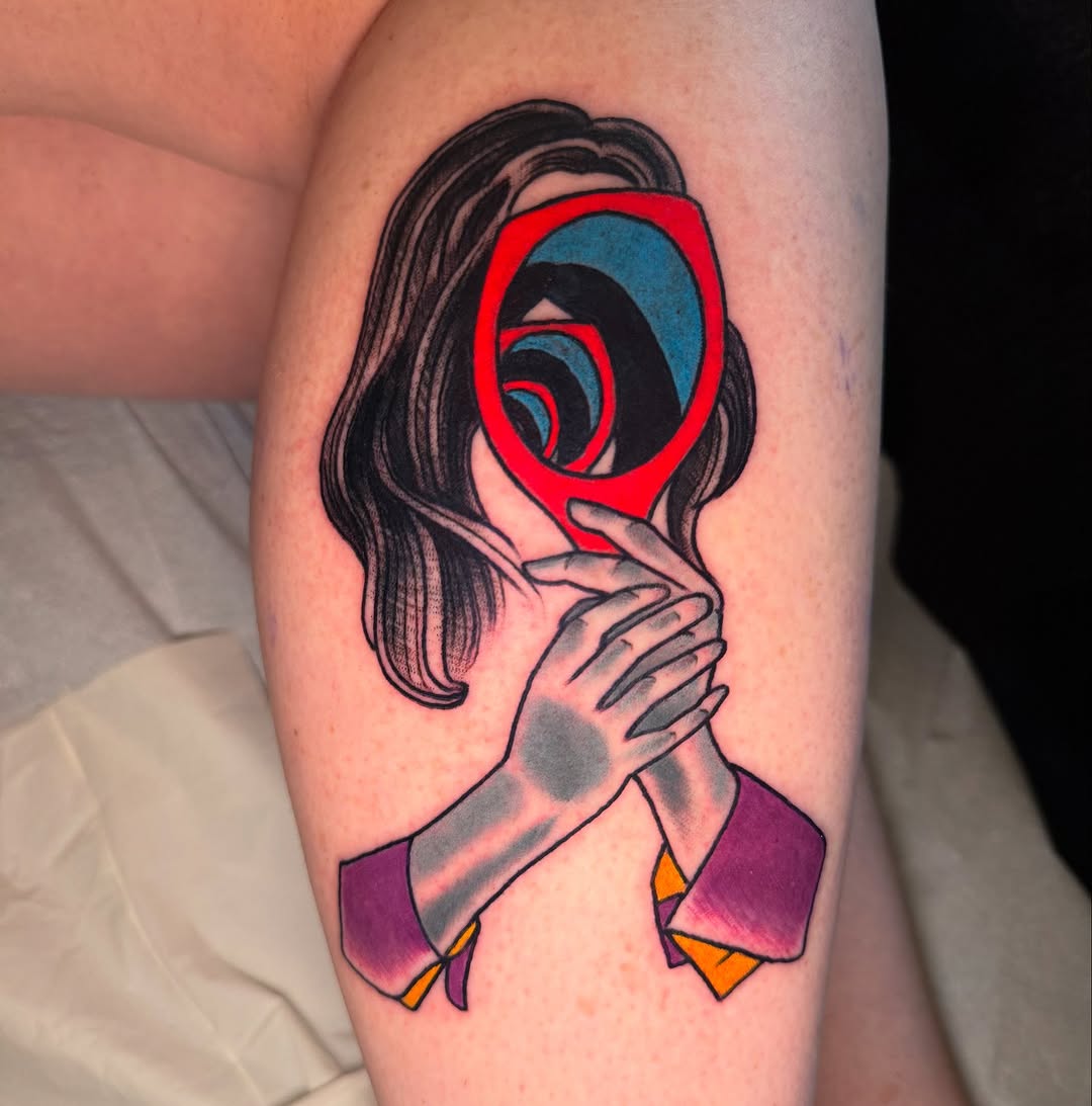 new school style tattoo by Greg Dyer