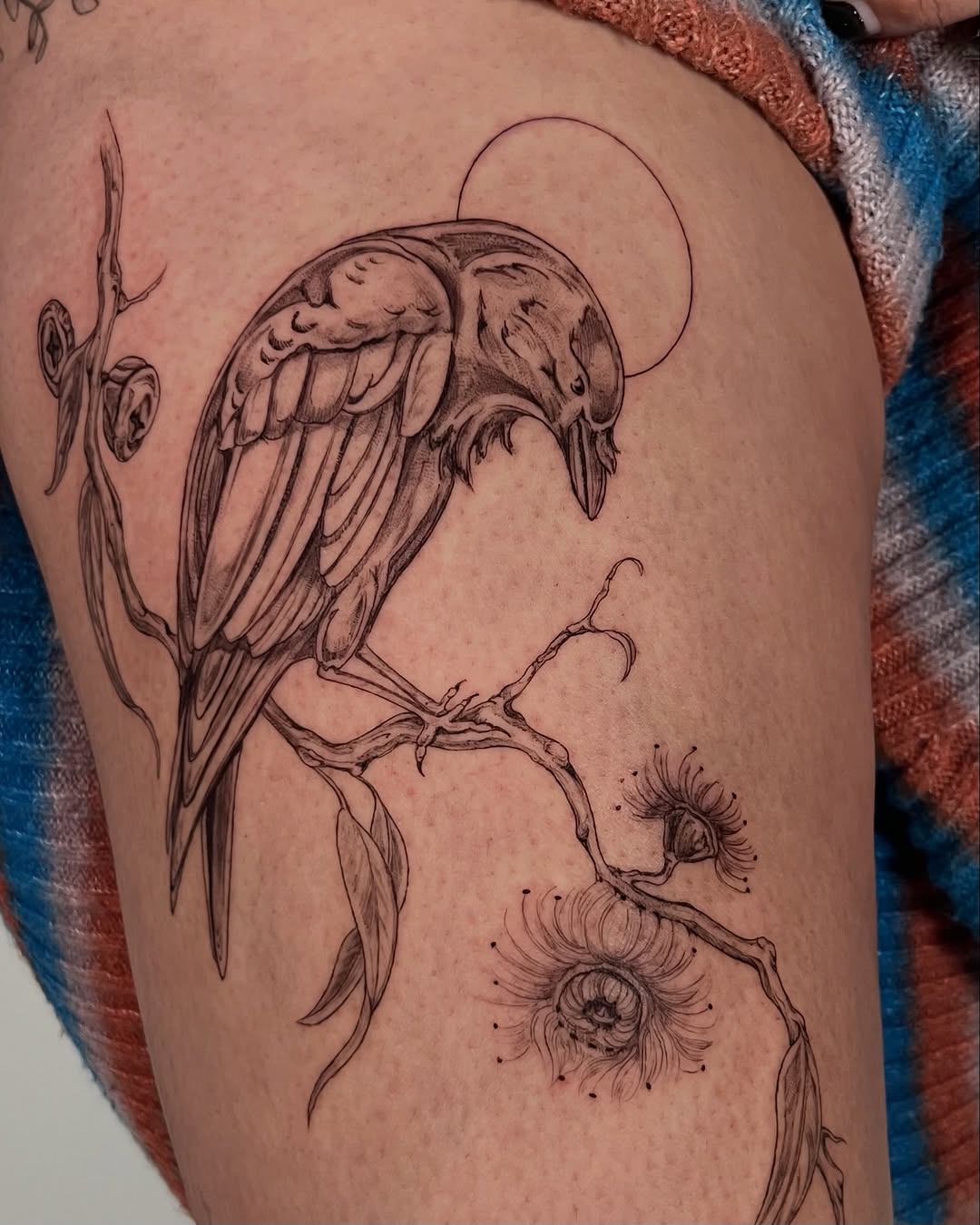 fine line style tattoo by Teattoos