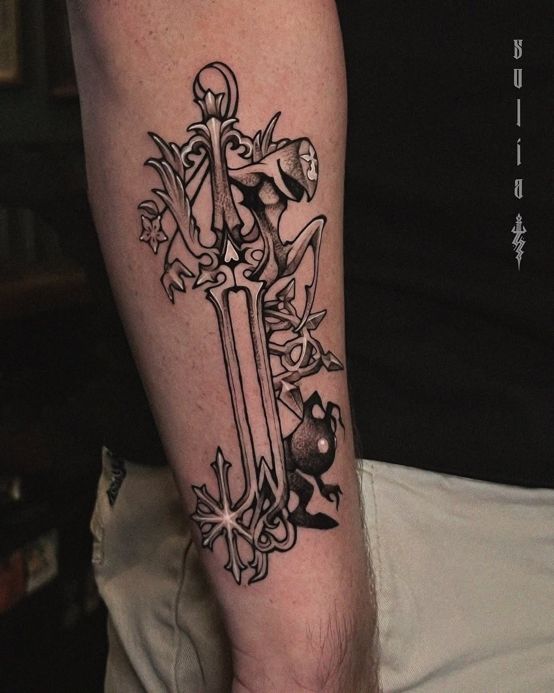 blackwork style tattoo by Patrick