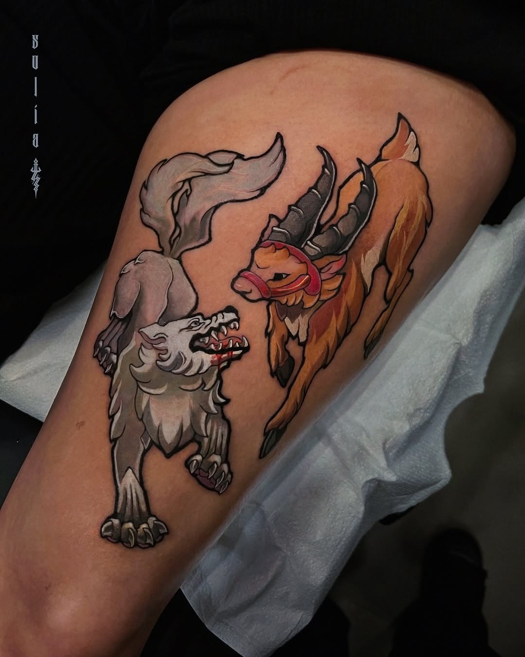 new school style tattoo by Patrick