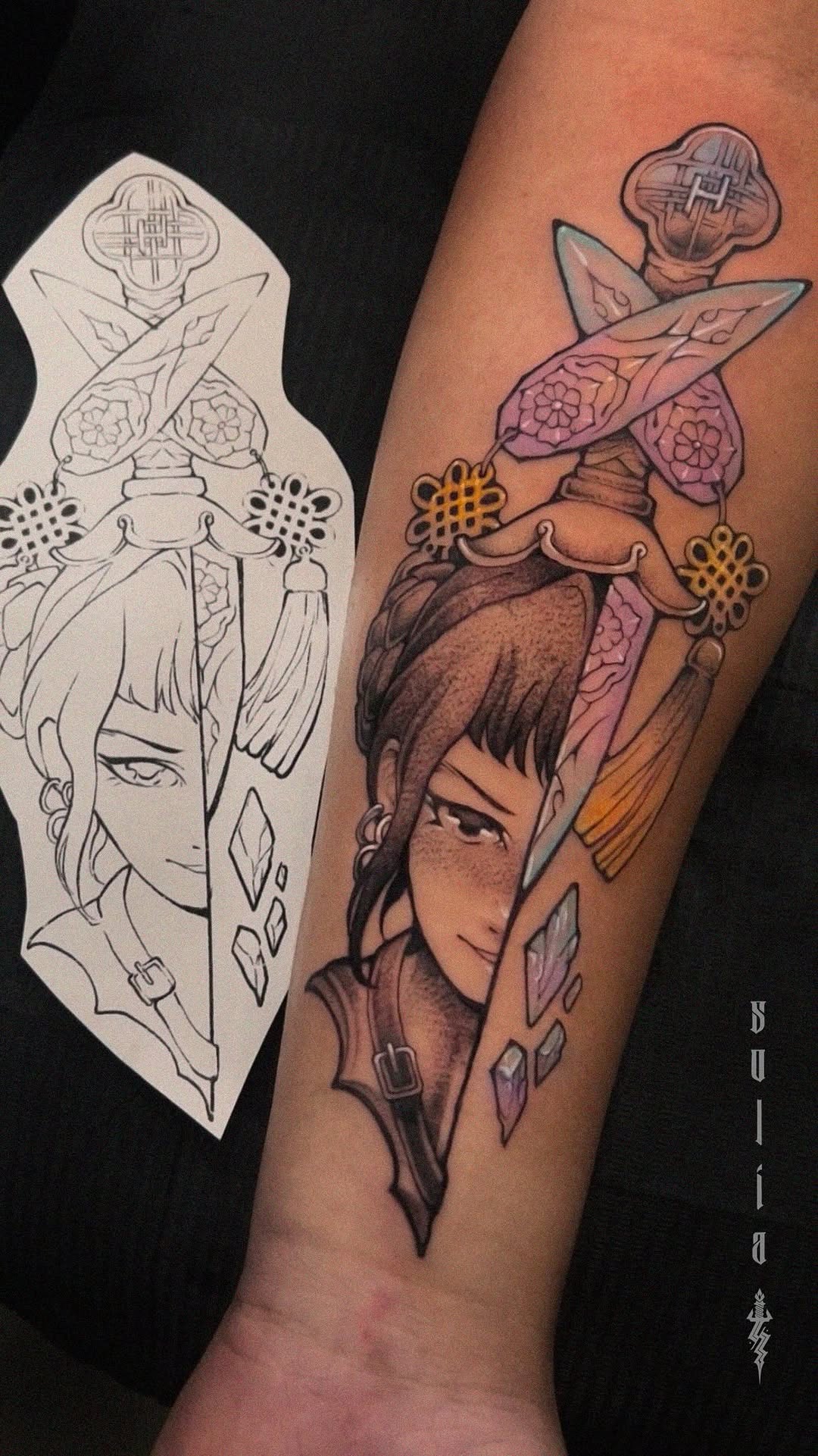 anime style tattoo by Patrick