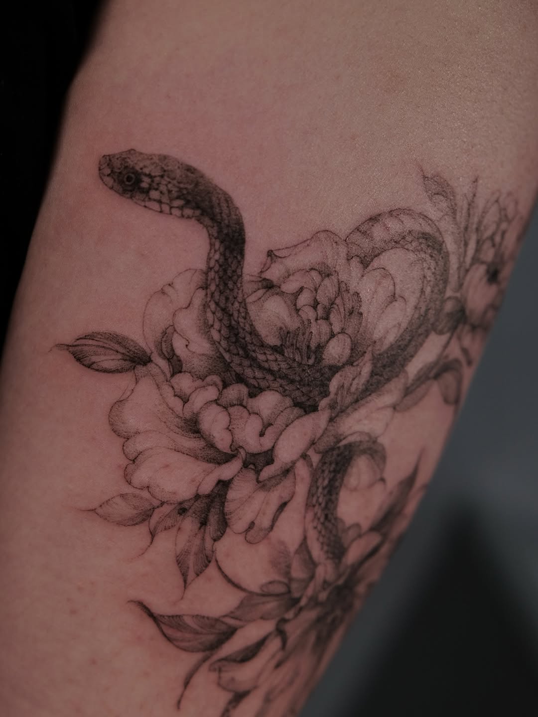 fine line style tattoo by Beeso