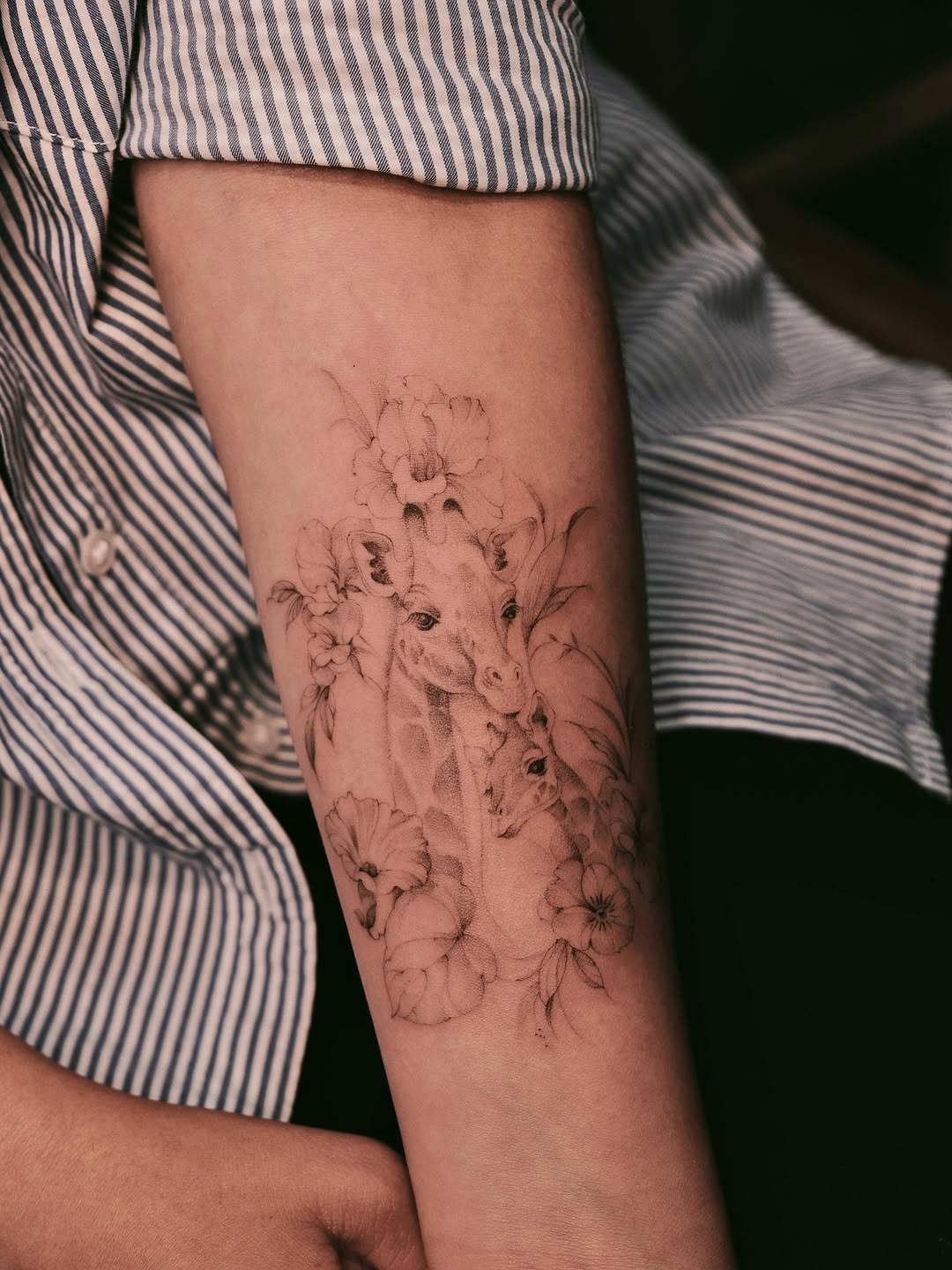 fine line style tattoo by Beeso