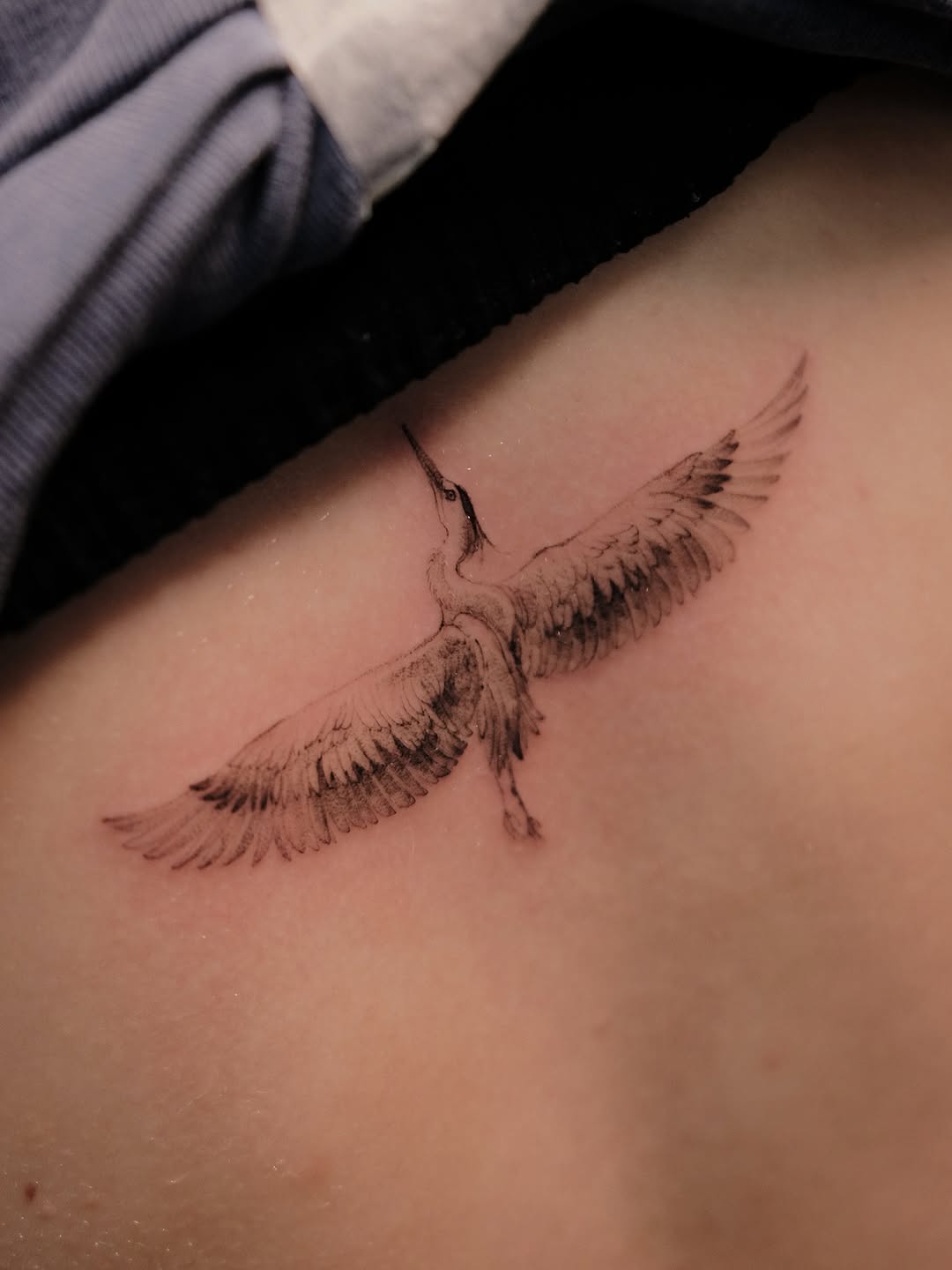 fine line style tattoo by Beeso