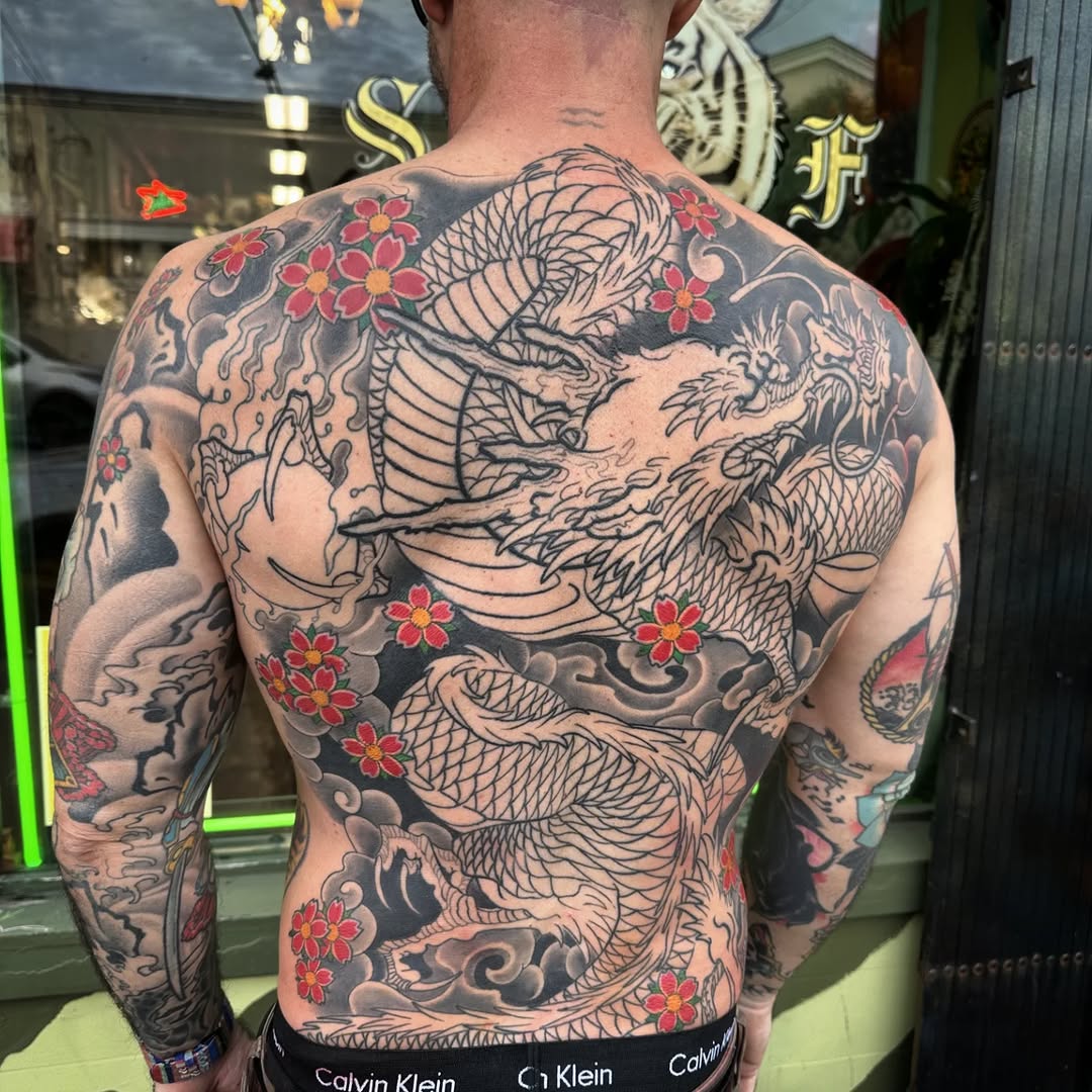 japanese traditional style tattoo by Salem