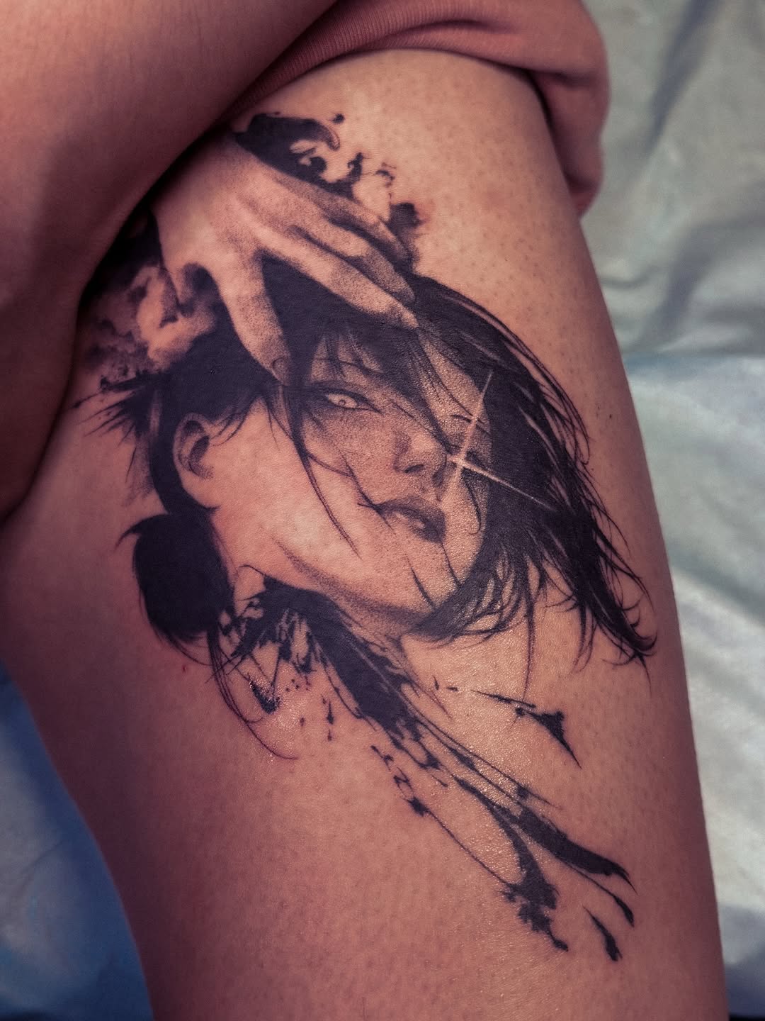 blackwork style tattoo by DUDURU