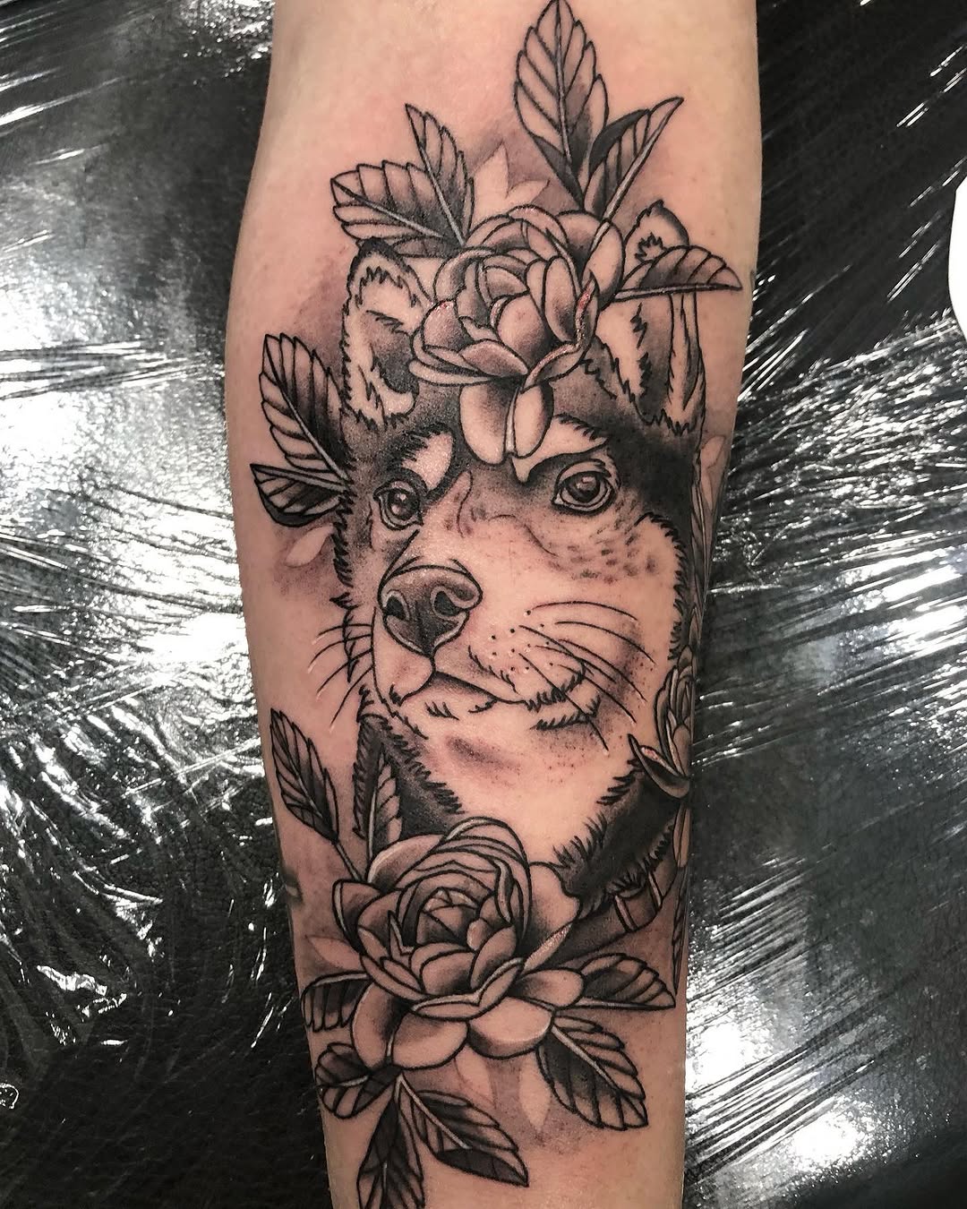 neo-traditional style tattoo by Marina Kiani