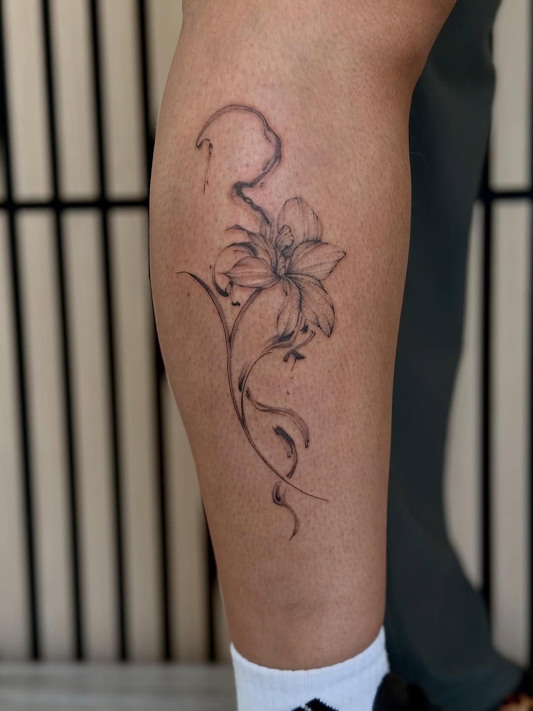 fine line style tattoo by Brandon Chiu