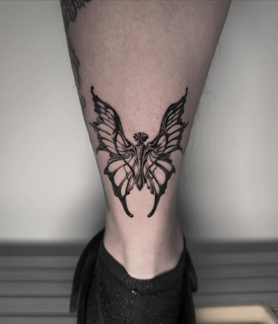 blackwork style tattoo by Shania