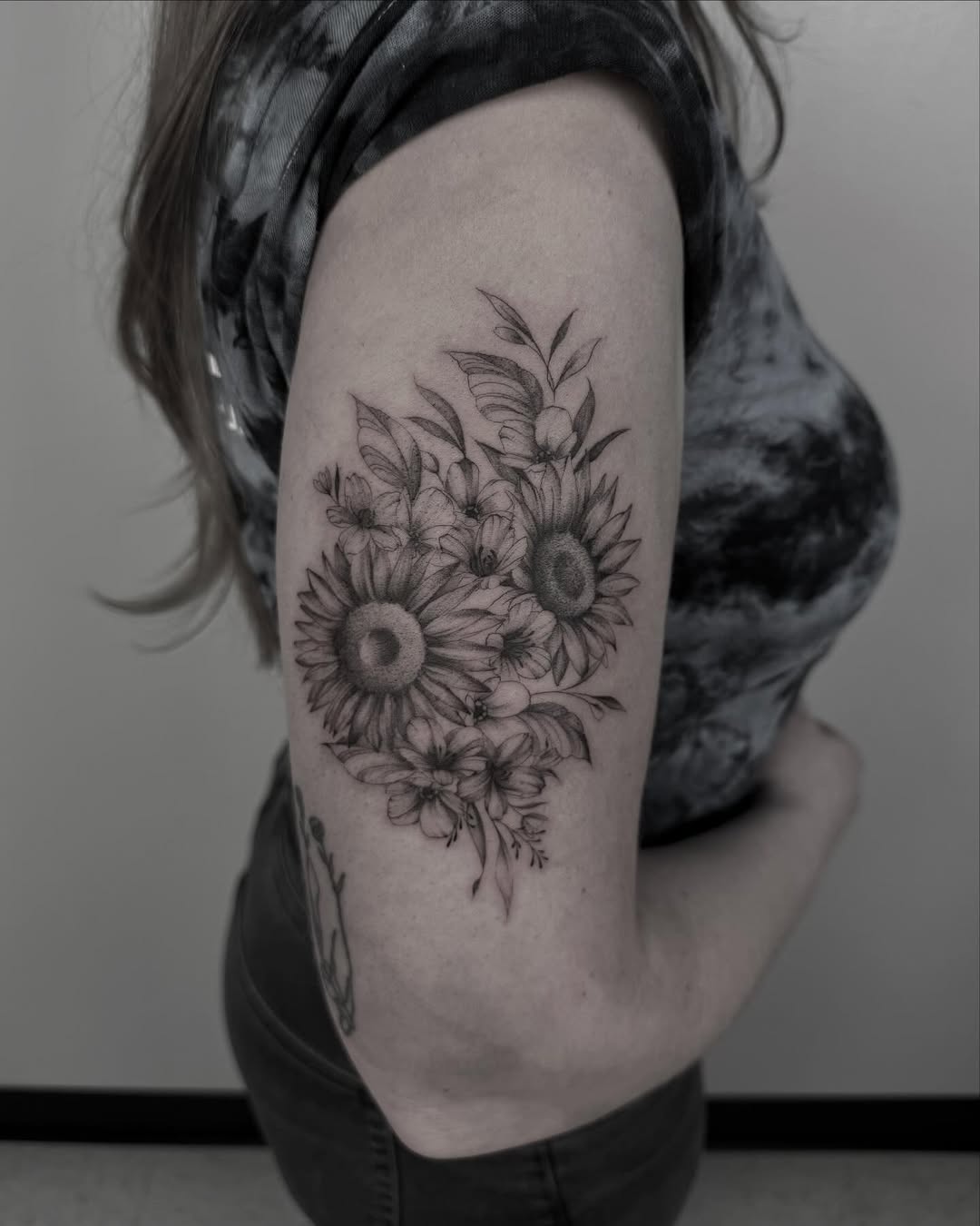 blackwork style tattoo by Shania