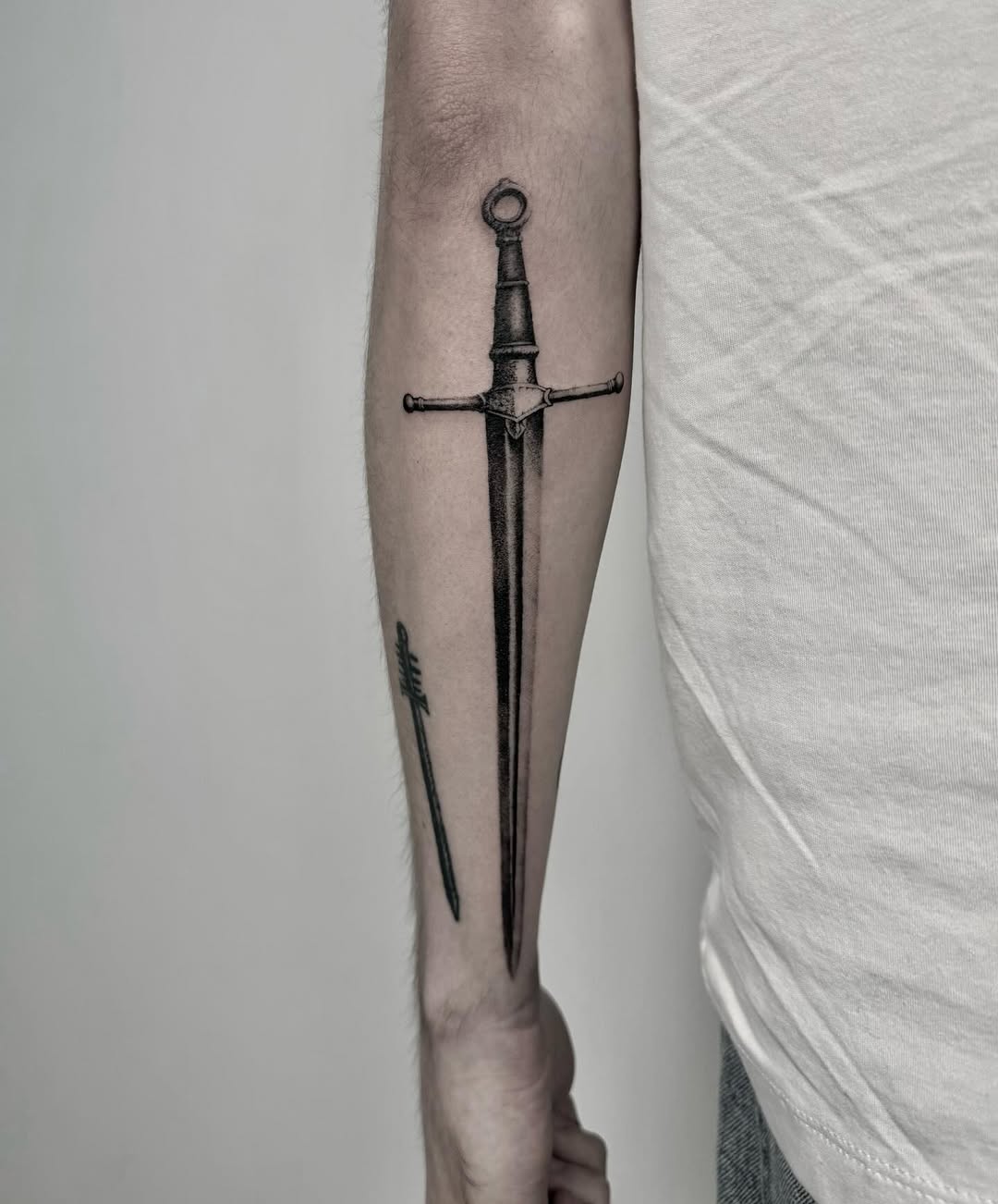 blackwork style tattoo by Shania