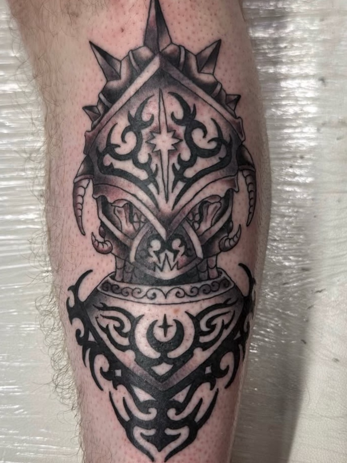 blackwork style tattoo by NATE GLOMB