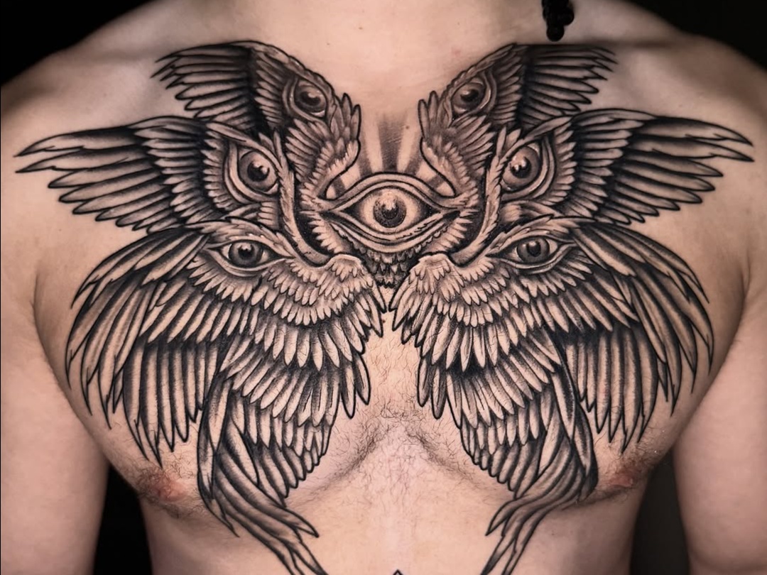 blackwork style tattoo by Johnnyray
