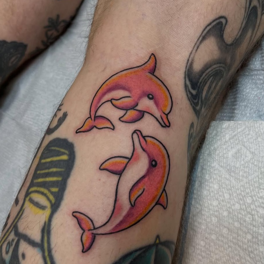 new school style tattoo by Dizzy