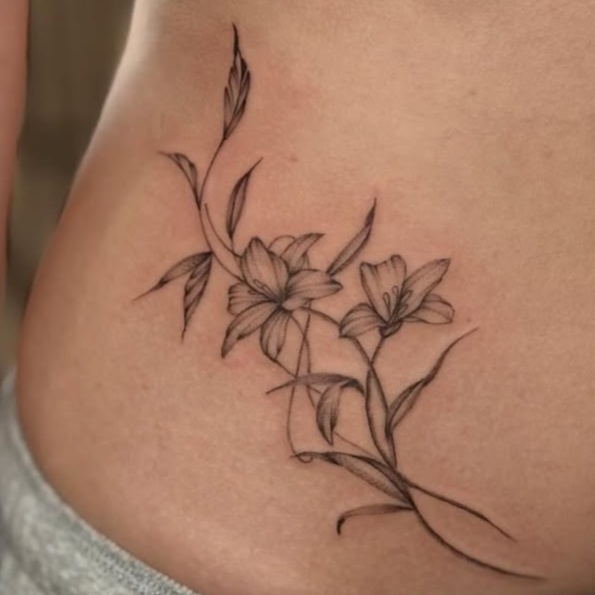 fine line style tattoo by Brandon Chiu