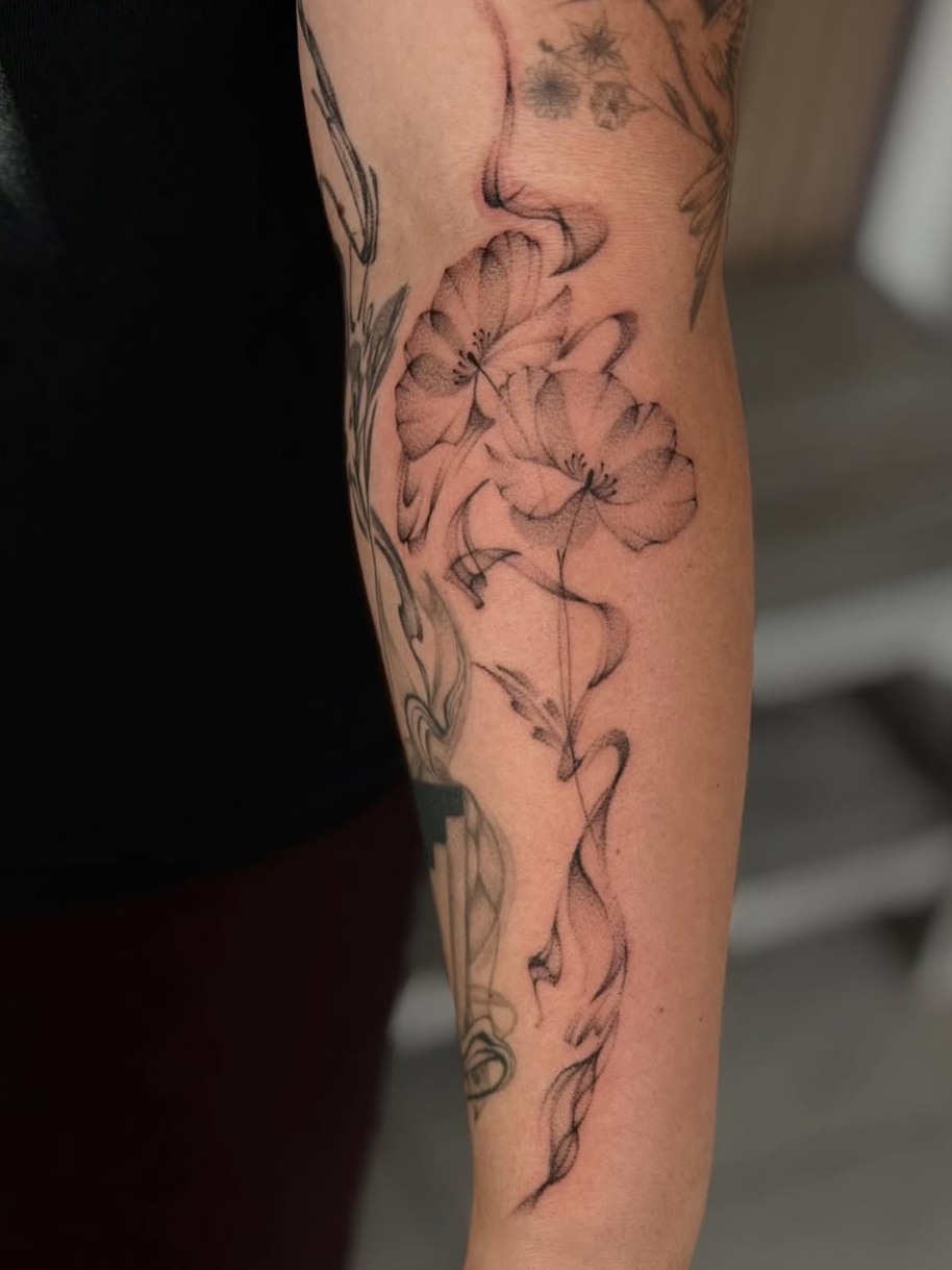 dotwork style tattoo by Brandon Chiu