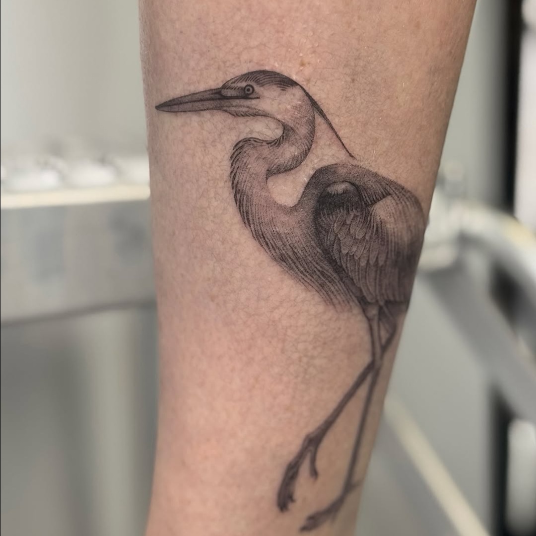 fine line style tattoo by Lea