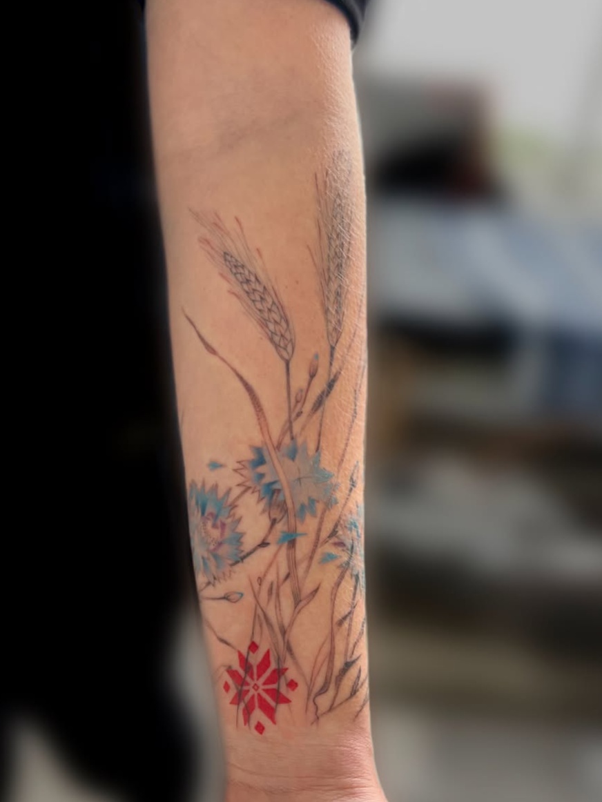 fine line style tattoo by OLIN