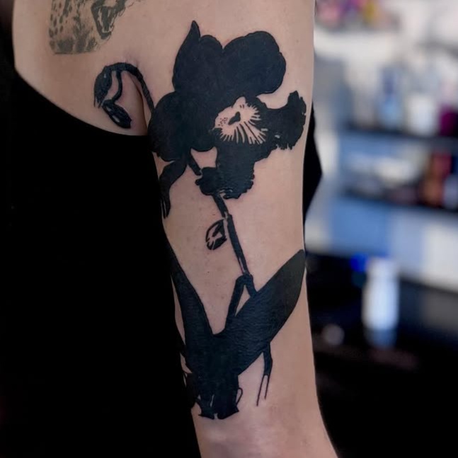 blackwork style tattoo by SEVYNpokes 777