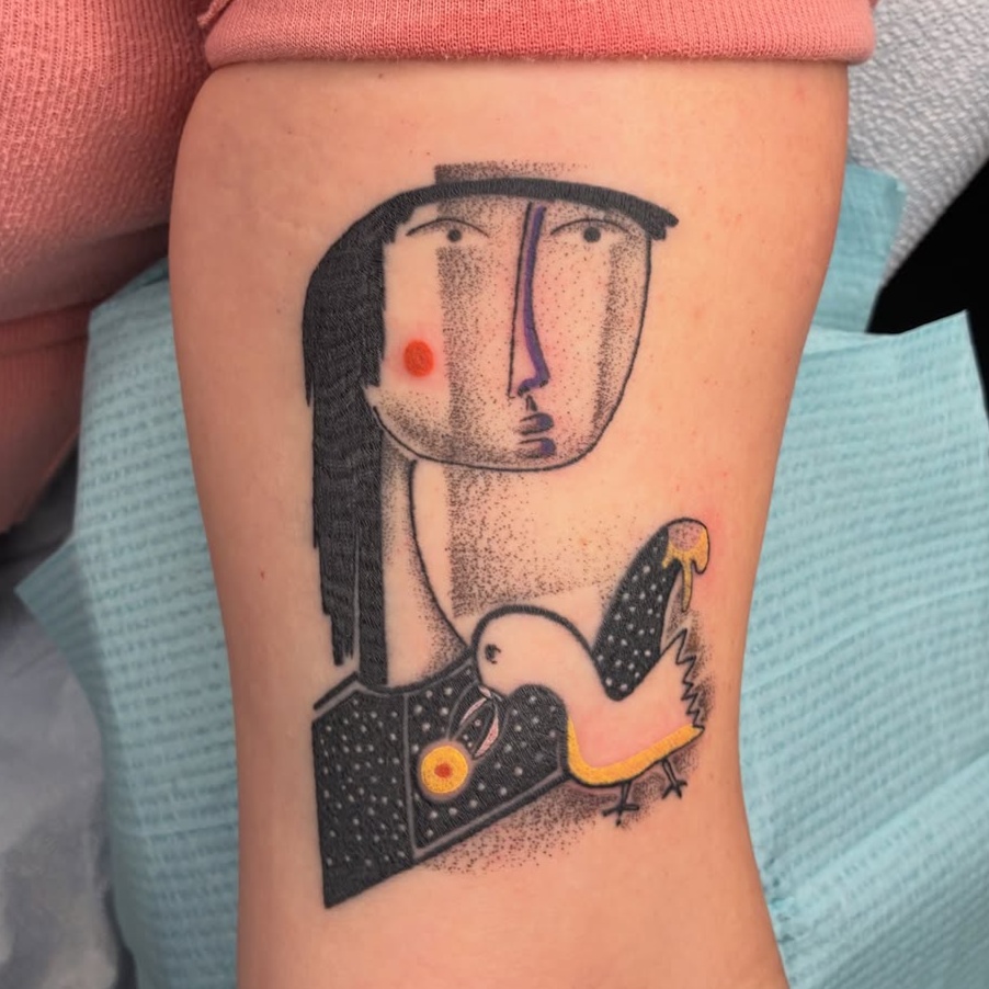 graphic style tattoo by ANNA